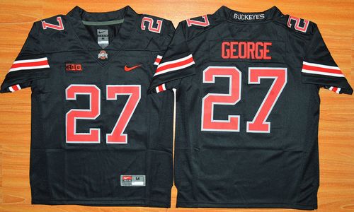 Buckeyes #27 Eddie George Black Commemorative Stitched Youth NCAA Jersey Buckeyes #27 Eddie George Black Commemorative Stitched Youth NCAA Jersey