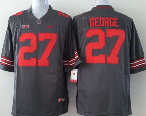 Buckeyes #27 Eddie George Grey Stitched Youth NCAA Jersey Buckeyes #27 Eddie George Grey Stitched Youth NCAA Jersey