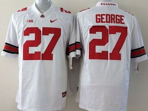 Buckeyes #27 Eddie George White Stitched Youth NCAA Jersey Buckeyes #27 Eddie George White Stitched Youth NCAA Jersey