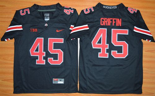 Buckeyes #45 Archie Griffin Black(Red No.) Limited Stitched Youth NCAA Jersey Buckeyes #45 Archie Griffin Black(Red No.) Limited Stitched Youth NCAA Jersey