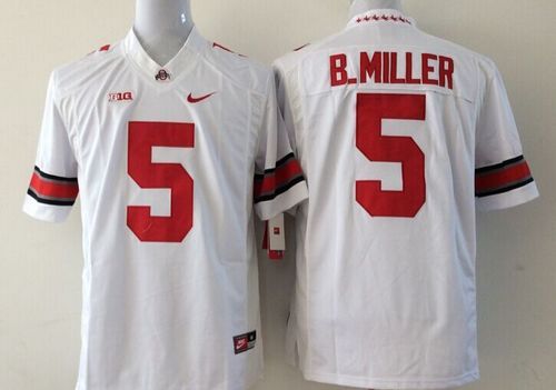 Buckeyes #5 Braxton Miller White Stitched Youth NCAA Jersey Buckeyes #5 Braxton Miller White Stitched Youth NCAA Jersey