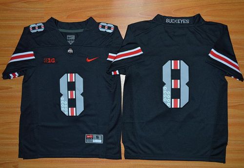 Buckeyes #8 Championship Black(Red No.) Limited Stitched Youth NCAA Jersey Buckeyes #8 Championship Black(Red No.) Limited Stitched Youth NCAA Jersey