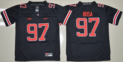 Buckeyes #97 Joey Bosa Black(Red No.) Limited Stitched Youth NCAA Jersey Buckeyes #97 Joey Bosa Black(Red No.) Limited Stitched Youth NCAA Jersey
