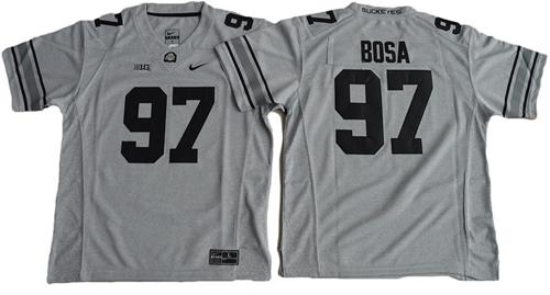 Buckeyes #97 Joey Bosa Gridion Grey II Stitched Youth NCAA Jersey Buckeyes #97 Joey Bosa Gridion Grey II Stitched Youth NCAA Jersey