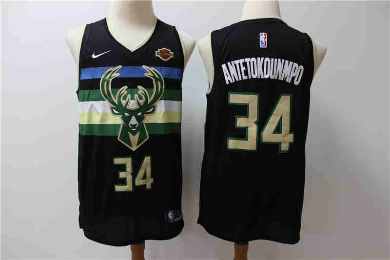 Bucks 34 Giannis Antetokounmpo Black City Edition Nike Swingman Jersey Bucks 34 Giannis Antetokounmpo Black City Edition Nike Swingman Jersey
