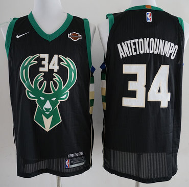 Bucks 34 Giannis Antetokounmpo Black Nike Authentic Jersey Bucks 34 Giannis Antetokounmpo Black Nike Authentic Jersey