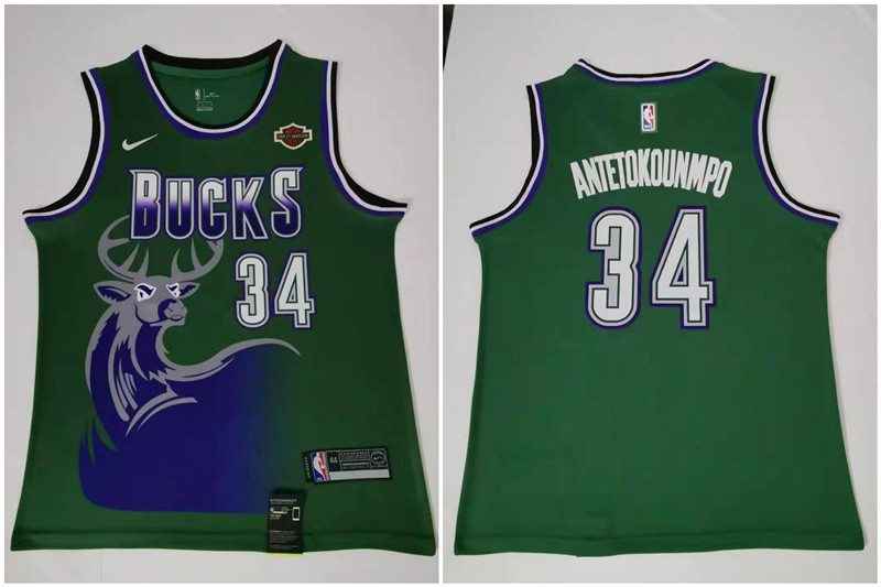 Bucks 34 Giannis Antetokounmpo Green Nike Swingman Jersey Bucks 34 Giannis Antetokounmpo Green Nike Swingman Jersey