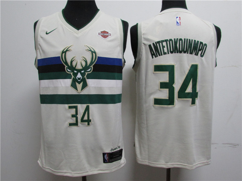 Bucks 34 Giannis Antetokounmpo White City Edition Swingman Jersey Bucks 34 Giannis Antetokounmpo White City Edition Swingman Jersey