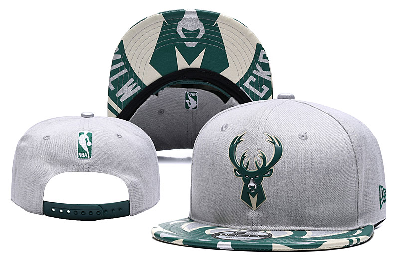 Bucks Team Logo White Adjustable Hat YD