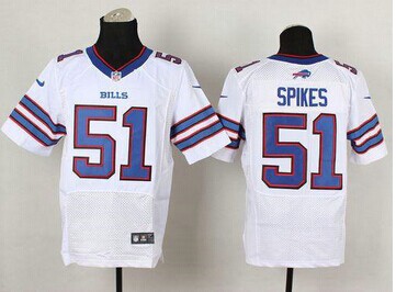 Buffalo Bills #51 Brandon Spikes White NFL New Elite Jersey Buffalo Bills #51 Brandon Spikes White NFL New Elite Jersey