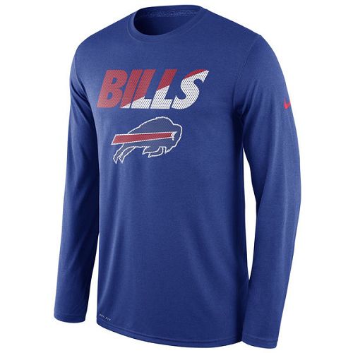 Buffalo Bills Nike Royal Legend Staff Practice Long Sleeves Performance T-Shirt Buffalo Bills Nike Royal Legend Staff Practice Long Sleeves Performance T-Shirt