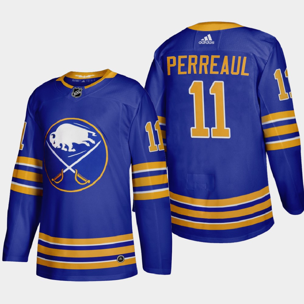Buffalo Sabres #11 Gilbert Perreault Men's Adidas 2020-21 Home Authentic Player Stitched NHL Jersey Royal Blue Buffalo Sabres #11 Gilbert Perreault Men's Adidas 2020-21 Home Authentic Player Stitched NHL Jersey Royal Blue