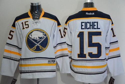 Buffalo Sabres #15 Jack Eichel White Stitched NHL Jersey