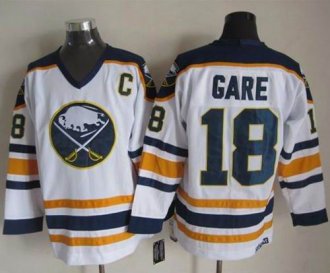 Buffalo Sabres #18 Danny Gare White CCM Throwback Stitched NHL Jersey