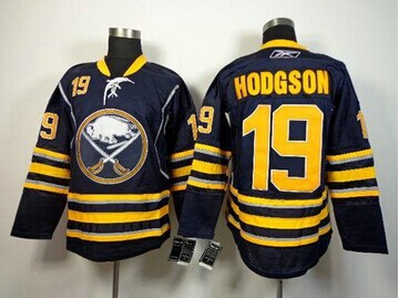 Buffalo Sabres #19 Cody Hodgson Navy Blue Home Hockey Jersey