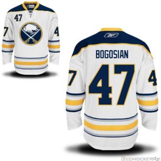 Buffalo Sabres #47 Zach Bogosian White Away Reebok NHL Hockey Jersey