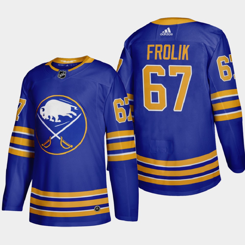 Buffalo Sabres #67 Michael Frolik Men's Adidas 2020-21 Home Authentic Player Stitched NHL Jersey Royal Blue Buffalo Sabres #67 Michael Frolik Men's Adidas 2020-21 Home Authentic Player Stitched NHL Jersey Royal Blue