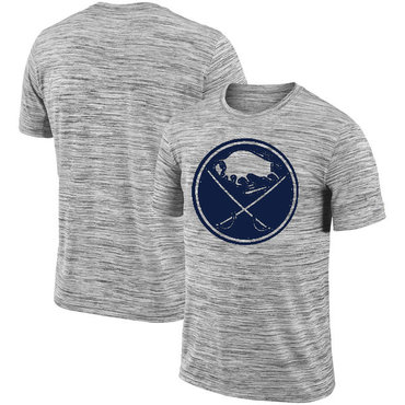 Buffalo Sabres 2018 Heathered Black Sideline Legend Velocity Travel Performance T-Shirt Buffalo Sabres 2018 Heathered Black Sideline Legend Velocity Travel Performance T-Shirt