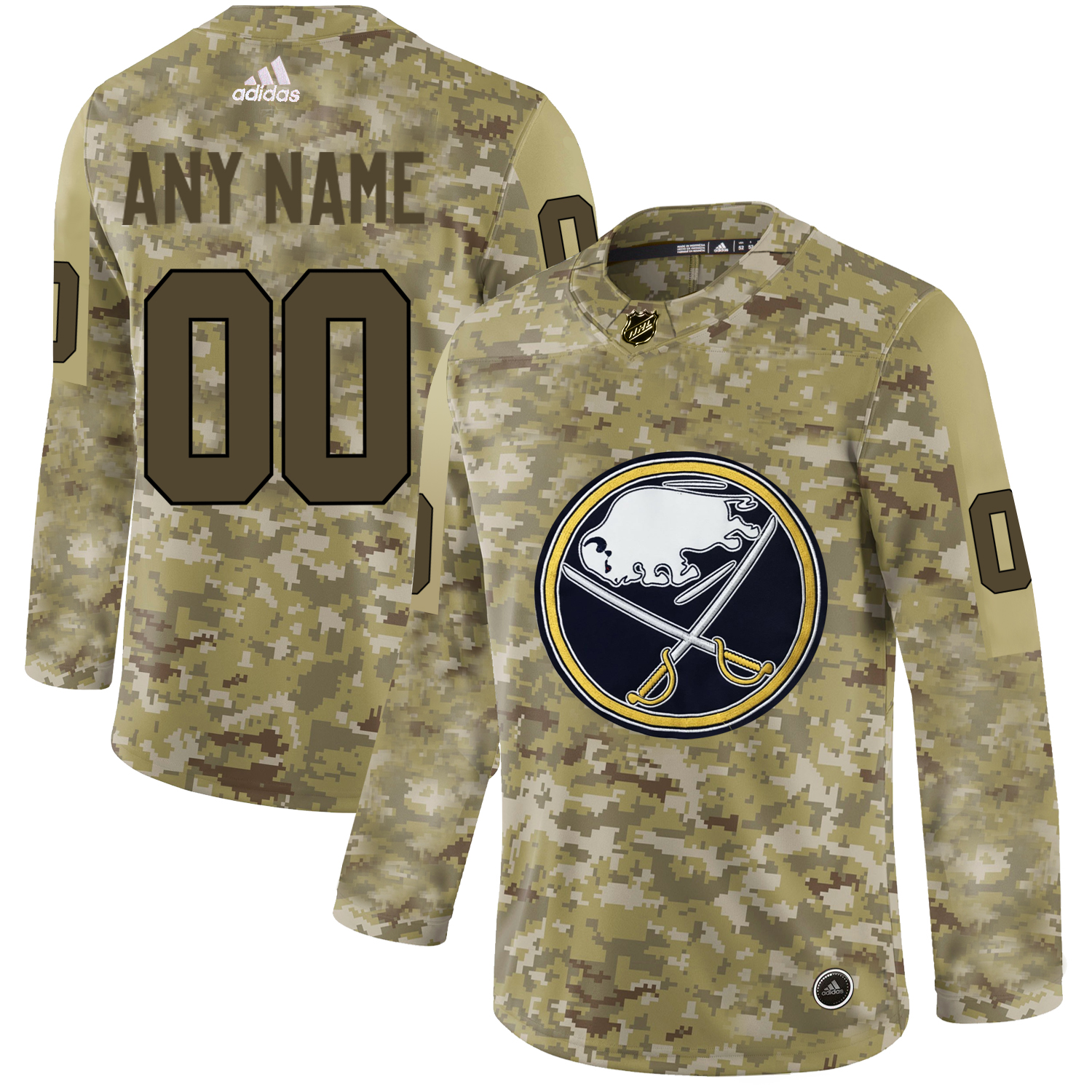 Buffalo Sabres Camo Men's Customized Adidas Jersey Buffalo Sabres Camo Men's Customized Adidas Jersey