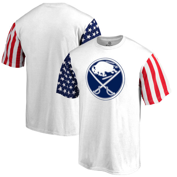 Buffalo Sabres Fanatics Branded Stars & Stripes T-Shirt White Buffalo Sabres Fanatics Branded Stars & Stripes T-Shirt White