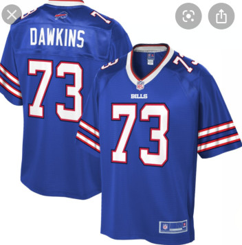 Buffalo bills #73 Dawkins Blue Vapor Limited Jersey