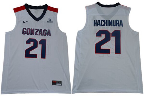 Bulldogs #21 Rui Hachimura White Basketball Stitched College Jersey
