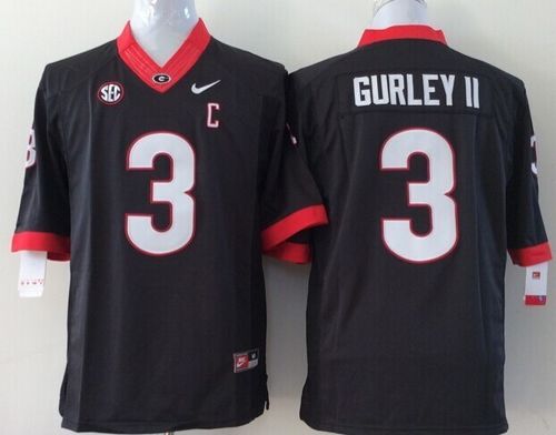 Bulldogs #3 Todd Gurley II Black Stitched Youth NCAA Jersey Bulldogs #3 Todd Gurley II Black Stitched Youth NCAA Jersey