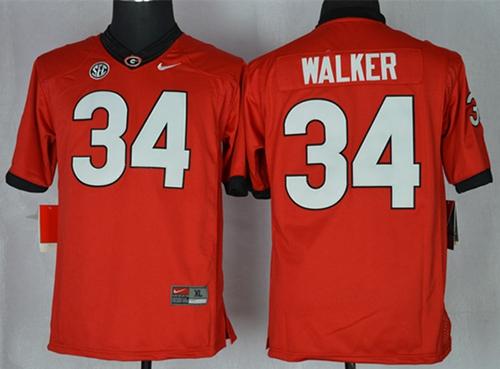 Bulldogs #34 Herschel Walker Red Stitched Youth NCAA Jersey Bulldogs #34 Herschel Walker Red Stitched Youth NCAA Jersey