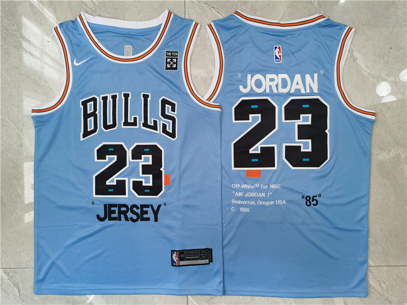 Bulls 23 Michael Jordan Blue Nike 85 Swingman Jersey