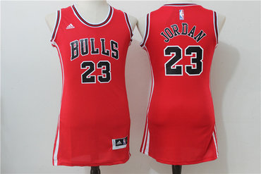 Bulls 23 Michael Jordan Red Women Swingman Jersey Bulls 23 Michael Jordan Red Women Swingman Jersey
