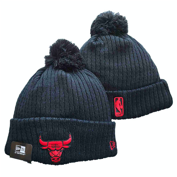 Bulls Black Knit Hat --YD
