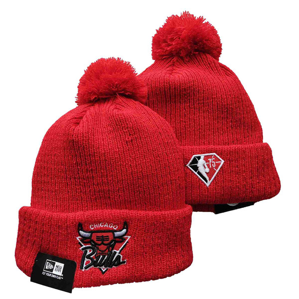 Bulls Red Knit Hat -YD