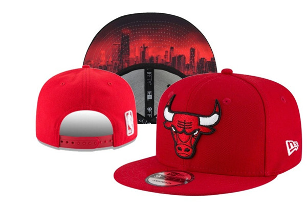 Bulls Red Snapback Hat YD