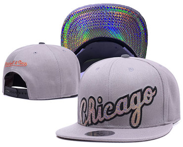 Bulls Team Logo Gray Adjustable Hat GS