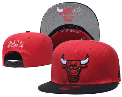 Bulls Team Logo Red Adjustable Hat GS