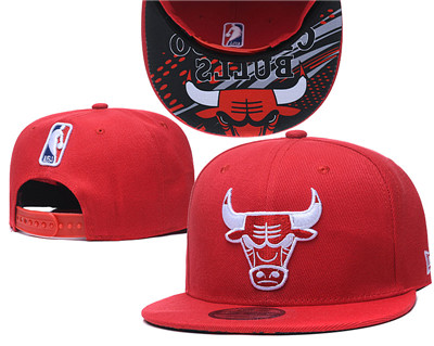 Bulls Team Logo Red Adjustable Hat GS