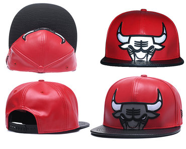 Bulls Team Logo Red Adjustable Hat YS