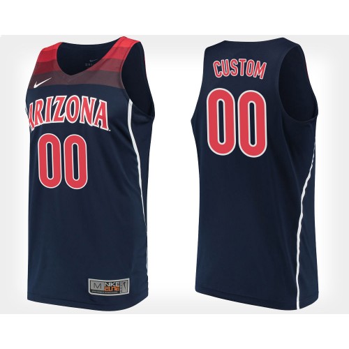 CUSTOM Arizona Wildcats #00 Navy College Basketball Jersey CUSTOM Arizona Wildcats #00 Navy College Basketball Jersey