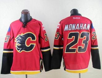 Calgary Flames #23 Sean Monahan Red Stitched NHL Jersey