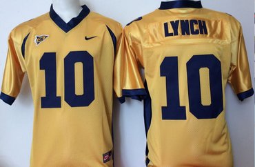 California Golden Bears 10 Marshawn Lynch Gold College Football Jersey