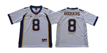 California Golden Bears 8 Aaron Rodgers White College Football Jersey