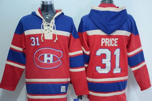 Canadiens #31 Carey Price Red Sawyer Hooded Sweatshirt Stitched NHL Jersey Canadiens #31 Carey Price Red Sawyer Hooded Sweatshirt Stitched NHL Jersey