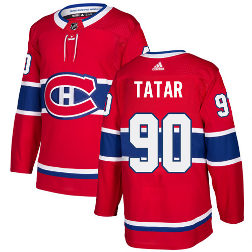 Canadiens #90 Tomas Tatar Red Home Authentic Stitched Hockey Jersey Canadiens #90 Tomas Tatar Red Home Authentic Stitched Hockey Jersey