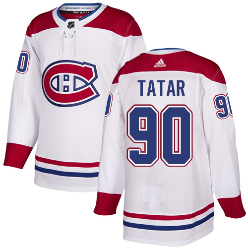 Canadiens #90 Tomas Tatar White Road Authentic Stitched Hockey Jersey Canadiens #90 Tomas Tatar White Road Authentic Stitched Hockey Jersey