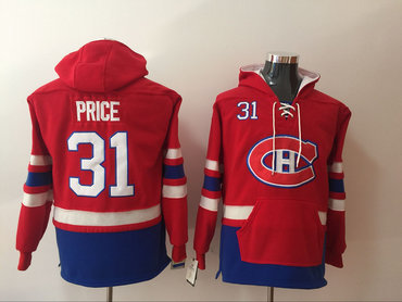 Canadiens 31 Carey Price Red All Stitched Hooded Sweatshirt Canadiens 31 Carey Price Red All Stitched Hooded Sweatshirt