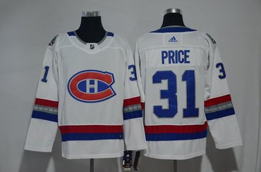 Canadiens 31 Carey Price White 2017 NHL 100 Classic Adidas Jersey Canadiens 31 Carey Price White 2017 NHL 100 Classic Adidas Jersey