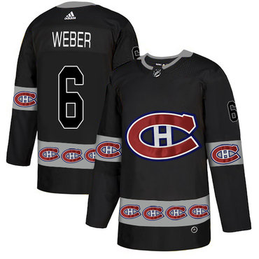 Canadiens 6 Shea Weber Black Team Logos Fashion Adidas Jersey Canadiens 6 Shea Weber Black Team Logos Fashion Adidas Jersey