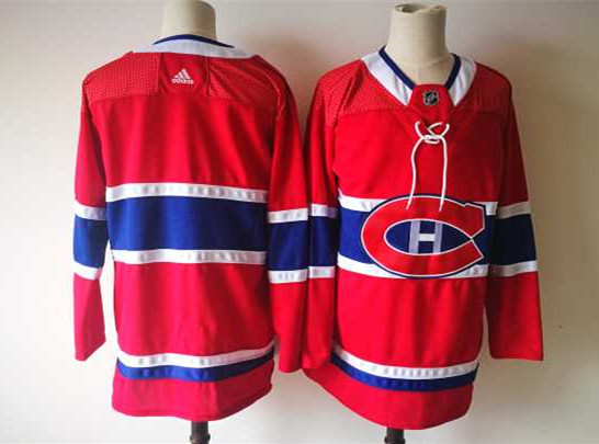 Canadiens Blank Red Adidas Jersey