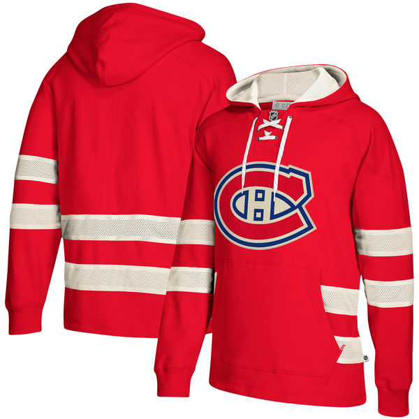 Canadiens Red Men's Customized All Stitched Hooded Sweatshirt Canadiens Red Men's Customized All Stitched Hooded Sweatshirt