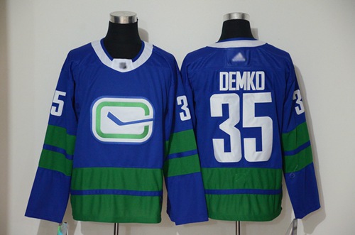 Canucks #35 Thatcher Demko Blue Alternate Authentic Stitched Hockey Jersey Canucks #35 Thatcher Demko Blue Alternate Authentic Stitched Hockey Jersey